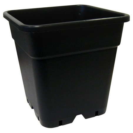 Maceta cuadrada negra
