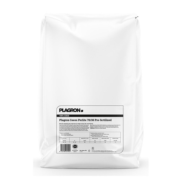 Sustrato Coco Perlite 70/30 Pre-Fertilizado Plagron